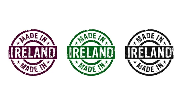 Fabricados Irlanda Sellan Iconos Pocas Versiones Color Fábrica Fabricación Producción —  Fotos de Stock