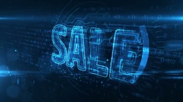 Promoção Negócios Venda Oferta Especial Compras Sazonais Segunda Feira Cibernética — Vídeo de Stock