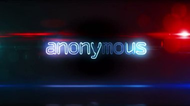 Anonim konsept, siber suç, darknet, kimlik, hackleme ve gizlilik güvenlik döngüsü. Gelecekçi soyut 3d biçimlendirilebilir döngü ve kusursuz animasyon.