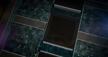 NFT Şifreleme Sanatı sembolü. Finansal olmayan jetonlar, dijital koleksiyon satışı, siber işlem ve benzersiz sertifika konsepti. Üretim soyut 3d biçimlendirilebilir döngüsüz dikişsiz canlandırma.