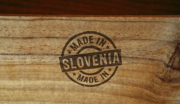 슬로베니아 우표에 상자에 인쇄되어 만들어 — 스톡 사진
