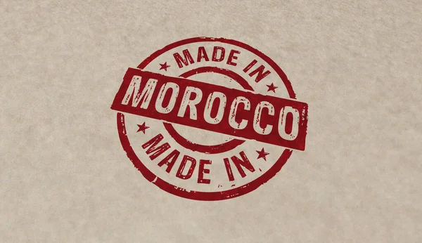 Изготовлены Марокко Иконки Почтовых Марок Нескольких Цветовых Вариантах Завод Производство — стоковое фото