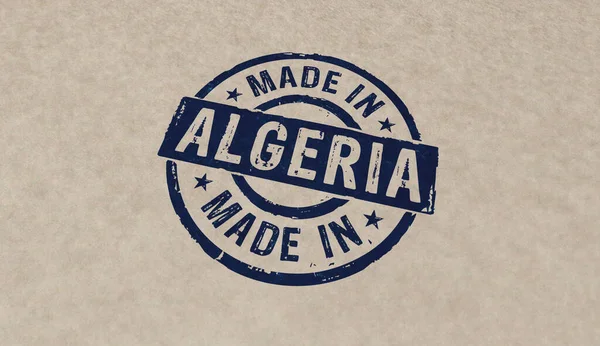 Изготовлены Алжире Иконки Почтовых Марок Нескольких Цветовых Вариантах Завод Производство — стоковое фото
