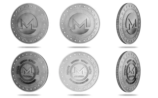 Monero Xmr Cryptocurrency Szimbólum Izolált Arany Érme Zöld Képernyős Háttér — Stock Fotó