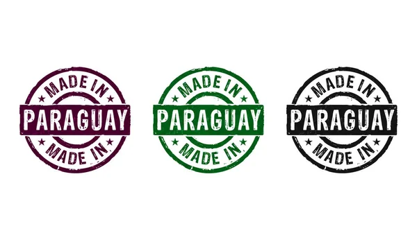 Készült Paraguay Bélyeg Ikonok Néhány Színes Változatban Gyári Gyártási Gyártási — Stock Fotó