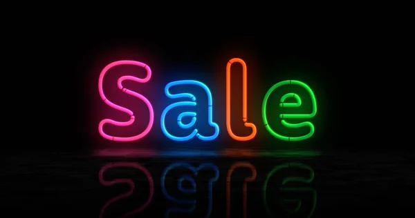 Sale Korting Neon Symbool Cyber Maandag Zwarte Vrijdag Promotie Retail — Stockfoto