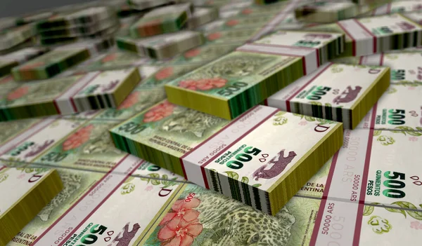Аргентина Peso Money Pack Illustration Банкноти Арс Концепція Фінансів Готівки — стокове фото
