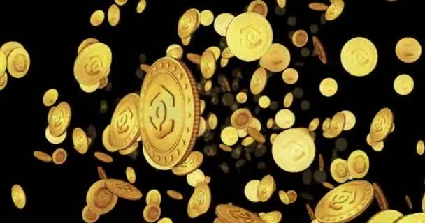 Ankr Defi Crypto Monnaie Vol Boucle Entre Les Pièces Fond — Video