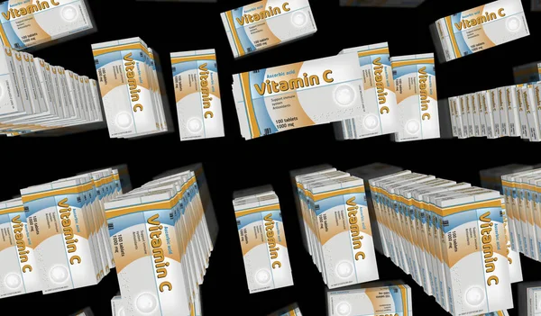 Лінія Виробництва Вітамінних Таблеток Здоров Добавки Таблетки Упаковки Заводу Абстрактна — стокове фото