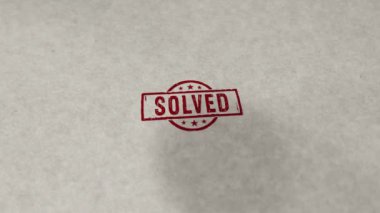Çözülebilir pul döngüsü ve kusursuz animasyon. El damgası darbesi. Problem çözümü 3B oluşturulmuş döngü kavramı.