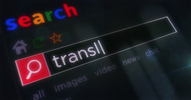 Tarayıcı ekranında yazılan dil iletişim metnini çevir. Monitör piksel görünümü olan internet aranıyor.