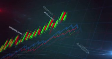 Büyük veri dijital teknoloji grafikleri ve grafikleri kusursuz ve çevrilebilir konsept