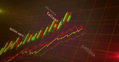 Sosyal medya grafikleri ve grafikleri kusursuz ve döngüsel konsept