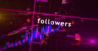 Sosyal medya grafikleri ve grafikleri hızlı döngü analizi konsepti animasyonu çizer