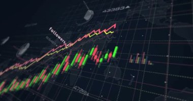 Sosyal medya grafikleri ve grafikleri kusursuz ve döngüsel konsept