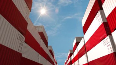 Polonya kargo konteynırlarını sorunsuz ve geri dönüşümlü iş konseptiyle ihraç edip ihraç ediyor. Polonya sanayi sanayi sanayi sanayi sandığı 3D döngü.