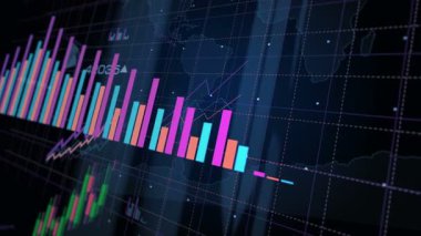 ABD 'nin Çin' deki AB tabloları ve grafikleri ekrana yansıdı