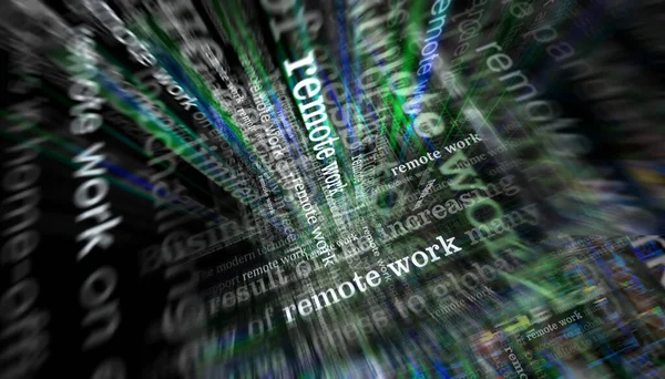 Uluslararası medyada manşet haberlerinde uzaktan çalışma. Gürültü gösterilerinde haber başlıklarının soyut konsepti. TV arızası etkisi 3d illüstrasyon.