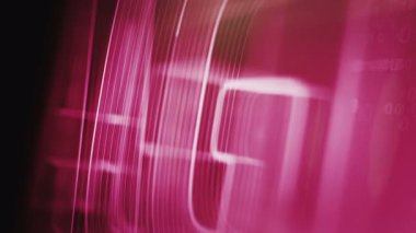 Yapay genel zeka sembolü soyut dijital kavram. Küresel ağ ve siber teknoloji arkaplanı pürüzsüz ve döngülü 3D animasyon.