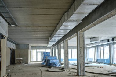 Havalandırma sistemi elementleri. Endüstriyel ekipman ve teknoloji kavramı. Geniş açı V2