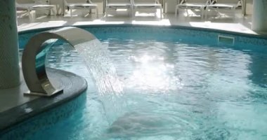 Su yüzeyi dokusu, temiz yüzme havuzu dalgaları ve dalga, Vercion 2