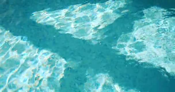 水面质感，游泳池清澈的波纹，威严2 — 图库视频影像