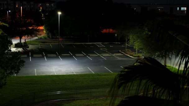 Estacionamento vazio à noite — Vídeo de Stock