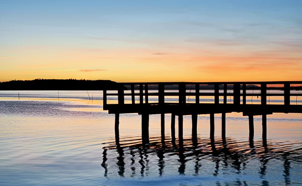 Pier on the lake — Stock Photo, Image