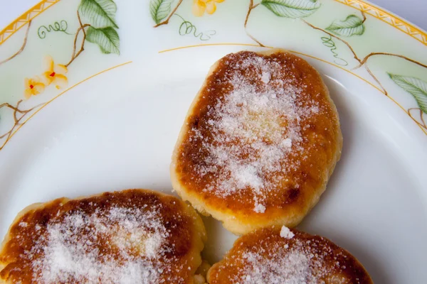 Pancakes with cottage cheese — Stock Photo, Image