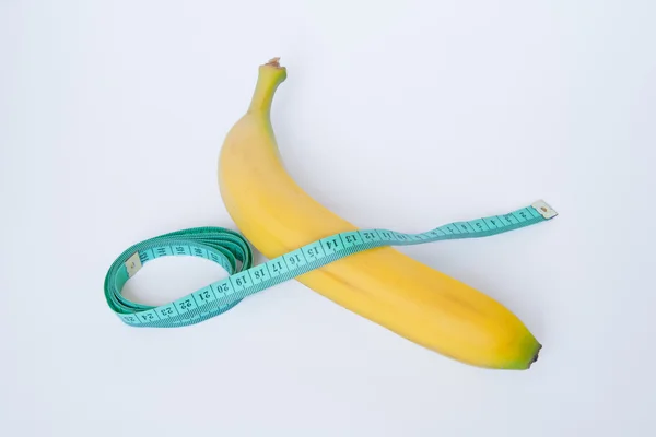 Banana centimeter — Stock Photo, Image