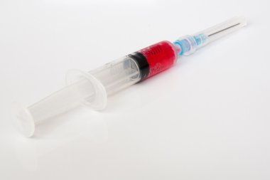 syringes isolated on white