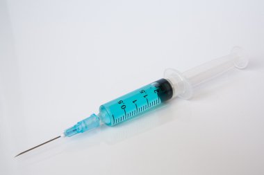 syringes isolated on white