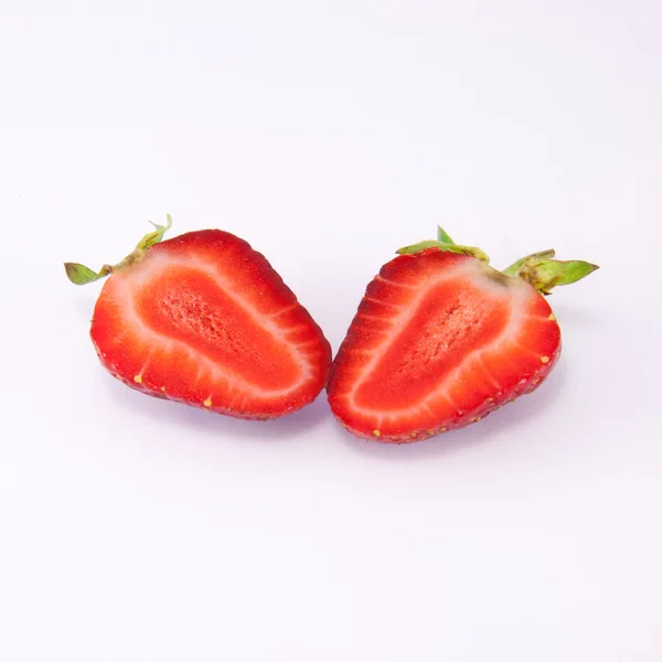 Fraises isolées sur blanc — Photo