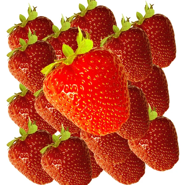 Fragole sfondo — Foto Stock