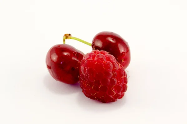 Framboises aux cerises — Photo