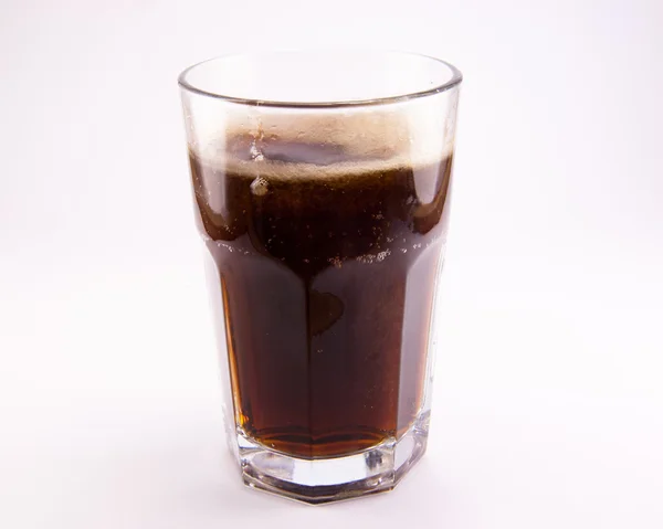 Beber cola em vidro — Fotografia de Stock