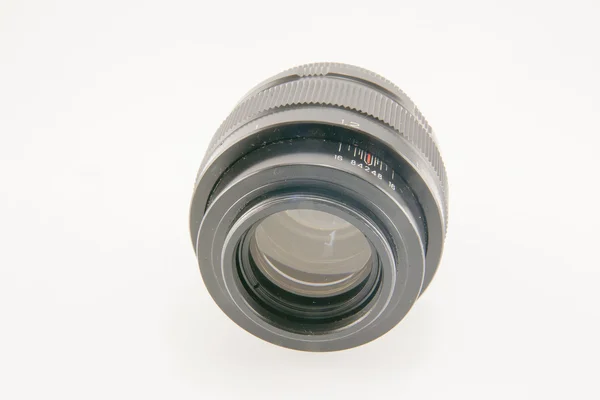 Camera lens isolated on white background — Stock Photo, Image