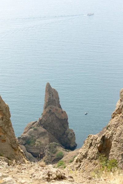 Kırım Dağları ve deniz — Stok fotoğraf