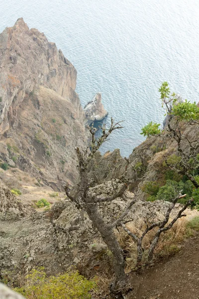 Las montañas de Crimea y el mar — Foto de Stock