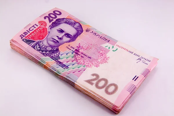 Ukrayna Hryvnia 'sı. Yakın çekim.