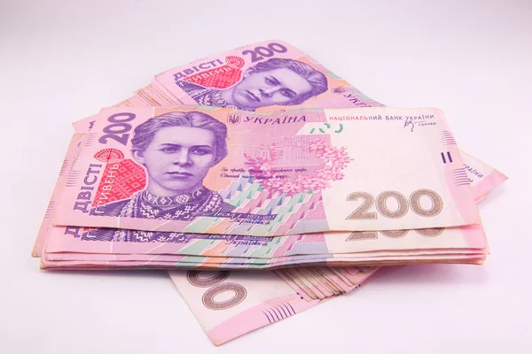 Ukrayna Hryvnia 'sı. Yakın çekim.