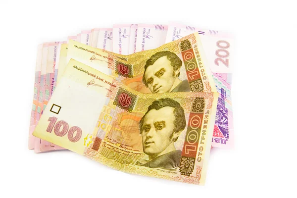 Hryvnia ukrainienne gros plan — Photo