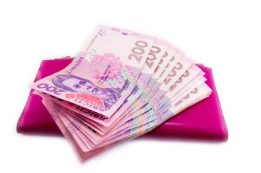 Ukrayna Hryvnia 'sı. Yakın çekim.