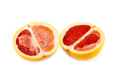 dilimlenmiş ve yığılmış greyfurt