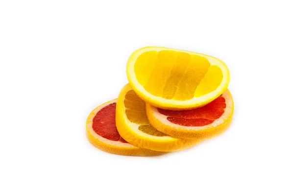 Corte de pomelo y naranja —  Fotos de Stock