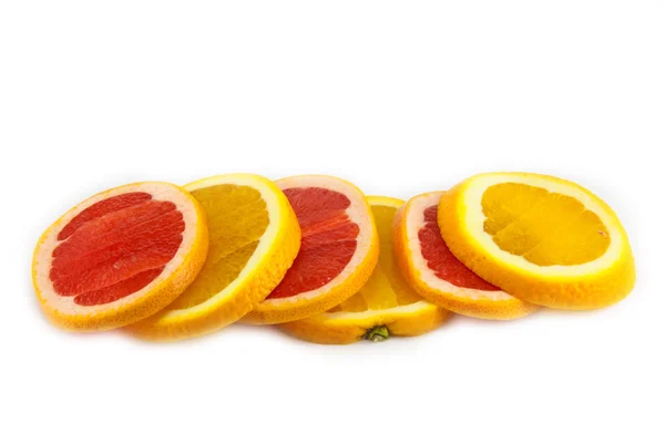 Corte de pomelo y naranja —  Fotos de Stock
