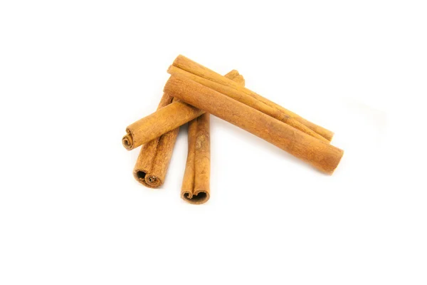 Cinnamon sticks on white background — Stock Photo, Image