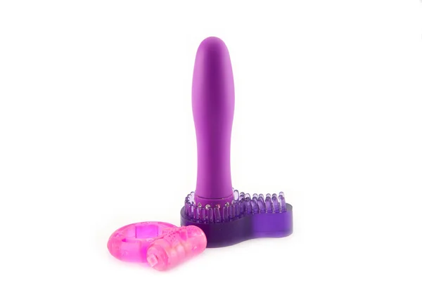 Vibrating sex toy on white — Stock Photo, Image