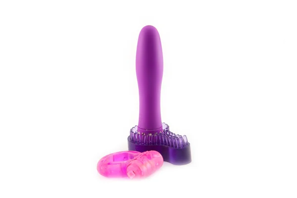 Vibración sexo juguete en blanco —  Fotos de Stock