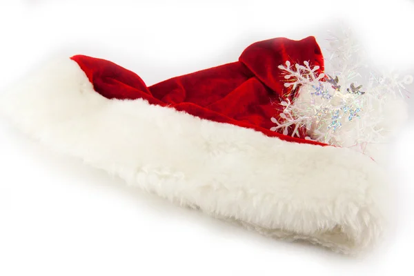 CHRISTMAS SANTA HAT изолированы на белом фоне . — стоковое фото